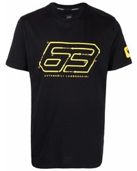 Automobili Lamborghini Race Track Print T Shirt
