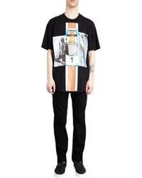 Givenchy Racecar Jesus And Tribal Print T Shirt