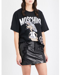 Moschino Rat A Porter Print Cotton Jersey T Shirt