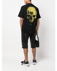 44 label group Rear Skull Print T Shirt