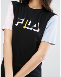 Fila Relaxed Boyfriend T Shirt With Contrast Sleeves