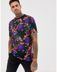 ASOS DESIGN Relaxed T Shirt With All Over Koi Fish Print
