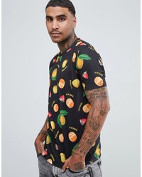 ASOS DESIGN Relaxed T Shirt With Fruit All Over Print