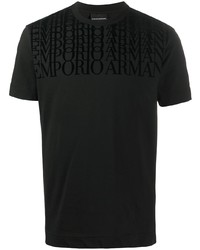 Emporio Armani Repeat Logo Print T Shirt