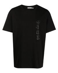 Moncler Repeated Logo Print Short Sleeve T Shirt