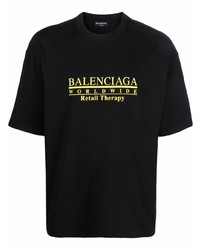 Balenciaga Retail Therapy Logo Print T Shirt