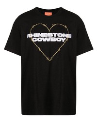 Bossi Sportswear Rhinestone Cowboy Cotton T Shirt