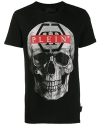 Philipp Plein Rhinestone Embellished Skull T Shirt