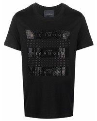 John Richmond Rhinestone Logo T Shirt