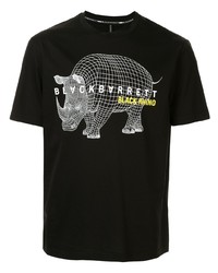 Blackbarrett Rhino Print T Shirt
