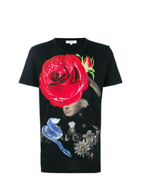 Les Benjamins Rose Print T Shirt