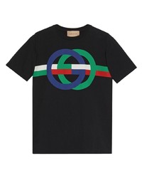 Gucci Round Gg Print T Shirt