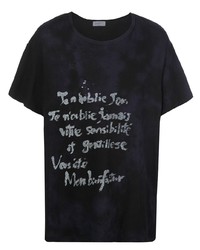 Yohji Yamamoto Round Neck Acid Was T Shirt