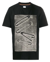Paul Smith Safety Pin Print Crew Neck T Shirt
