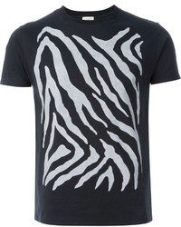 Saint Laurent Zebra Print T Shirt