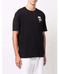 Karl Lagerfeld Scorpio Logo Print T Shirt