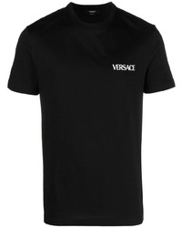 Versace Sculpture Print Cotton T Shirt