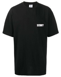 Vetements Security Crew Neck T Shirt