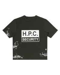 Heron Preston Security Logo Print Cotton T Shirt