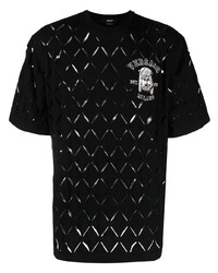 Versace Semi Sheer Short Sleeve T Shirt