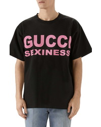 Gucci Sexiness Logo Graphic Cotton Tee