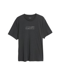 AllSaints Shadow Logo Graphic Tee In Washed Black At Nordstrom