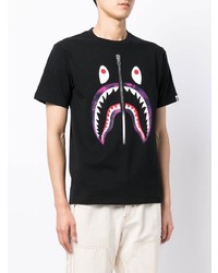 A Bathing Ape Shark Bape Print T Shirt