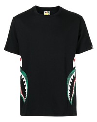 A Bathing Ape Shark Camouflage Print Short Sleeve T Shirt