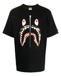 A Bathing Ape Shark Graphic Print T Shirt