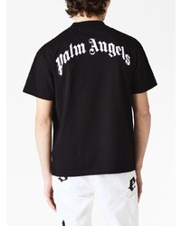 Palm Angels Shark Print Cotton T Shirt