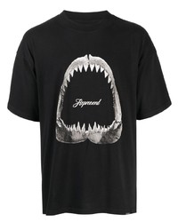 Represent Shark Print Cotton T Shirt