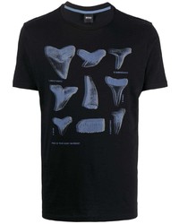 BOSS HUGO BOSS Shark Tooth Print T Shirt