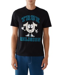 True Religion Brand Jeans Shoey Logo Graphic Tee In Jet Black At Nordstrom