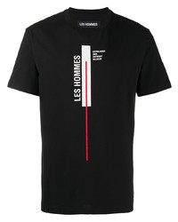 Les Hommes Short Sleeve Printed Logo T Shirt