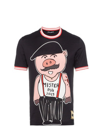Dolce & Gabbana Sicily Pig Cotton T Shirt