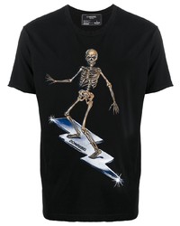 DOMREBEL Skeleton Print T Shirt