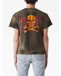 GALLERY DEPT. Skull And Crossbones Print Distressed T Shirt