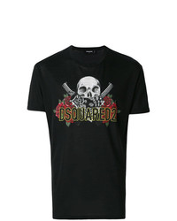 DSQUARED2 Skull And Rose T Shirt