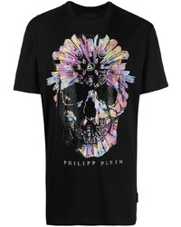 Philipp Plein Skull Appliqu T Shirt