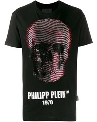 Philipp Plein Skull Embellished T Shirt