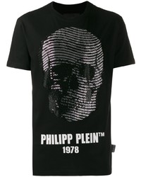 Philipp Plein Skull Embellished T Shirt