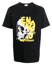 Alexander McQueen Skull Graphic Print T Shirt
