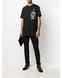 Philipp Plein Skull Logo Print T Shirt