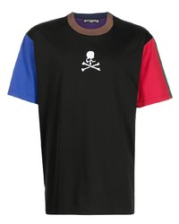 Mastermind World Skull Print Colourblock T Shirt