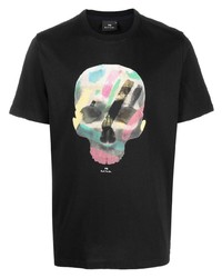 PS Paul Smith Skull Print Cotton T Shirt