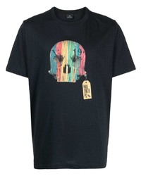 PS Paul Smith Skull Print Cotton T Shirt