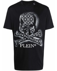 Philipp Plein Skull Print Logo T Shirt