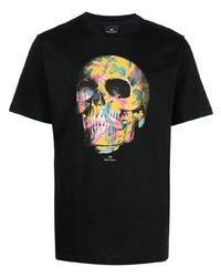 PS Paul Smith Skull Print Organic Cotton T Shirt