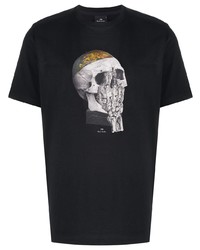 PS Paul Smith Skull Print Round Neck T Shirt