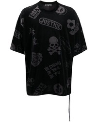 Mastermind Japan Skull Print Round Neck T Shirt
